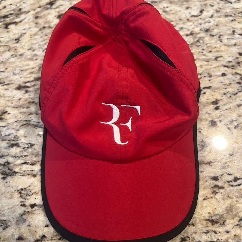 Red hat with RF (Roger Federer) Logo